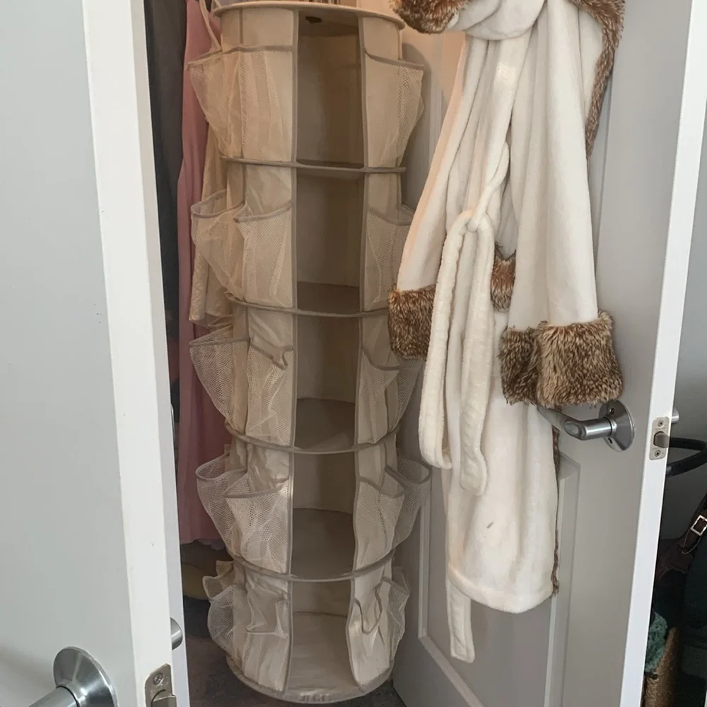 Hanging Organizer with Multiple Pockets - Cream
